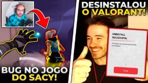 BUG DEIXOU SACY CONFUSO NA PARTIDA! F0RSAKEN  DESINSTALOU O VALORANT - CLIPS